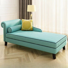 Modern left-arm chaise with plush cushioning