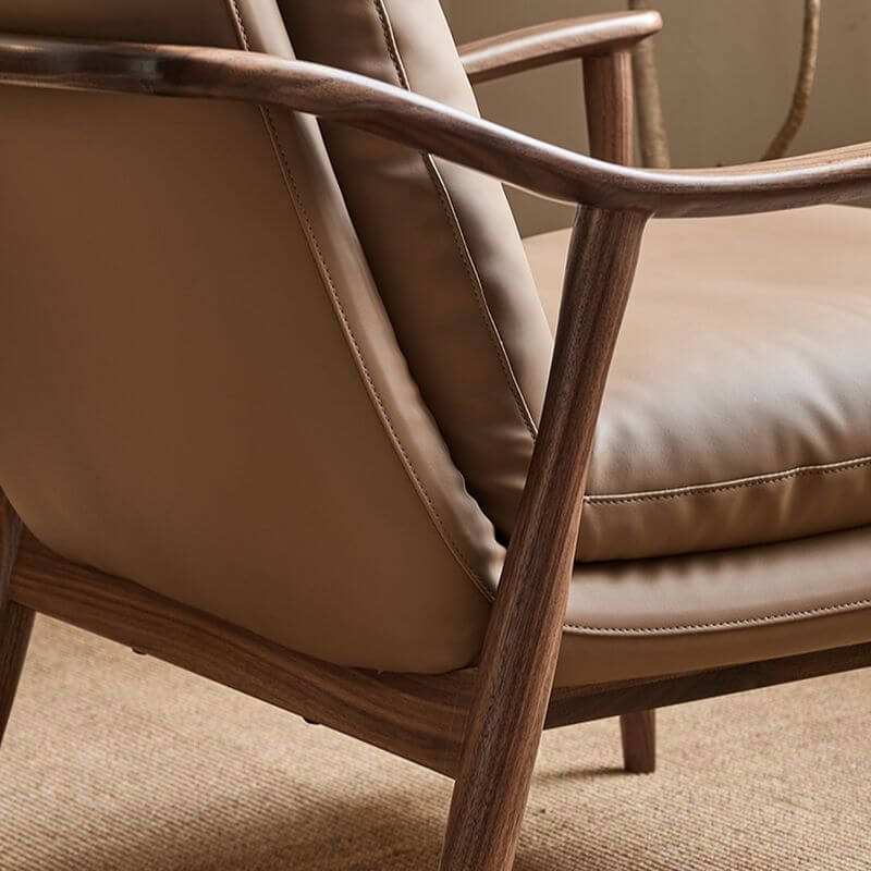 Elegant apricot color armchair