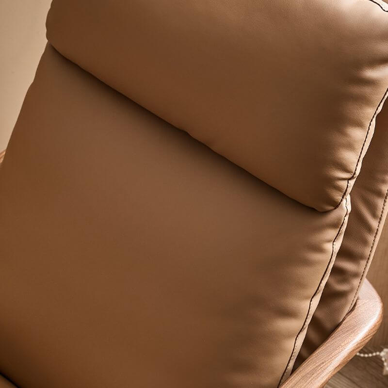 Stylish brown upholstered arm chair