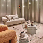 Close-up of the fabric of the Art Deco Solid Color Left-Arm Chaise Chair