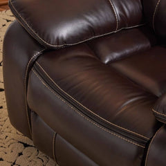 Beige Swivel Rocker Recliner with Alloy Frame