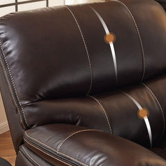 Stylish faux leather recliner in a modern setting