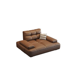 Art Deco Solid Color Sofa in Mocha