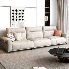 Dove Grey modern sofa with pillows