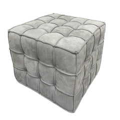 Comfortable square ottoman for living room decor