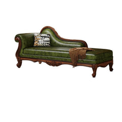 Stylish genuine leather chaise lounge