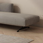 Cozy nook with modern chaise chair