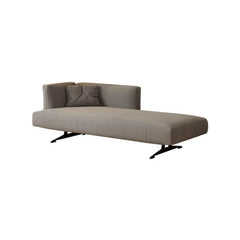 Flannel upholstered modern chaise