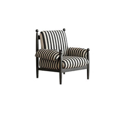 Stylish fixed back chair with elegant upholstery