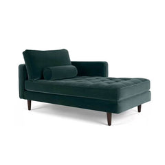 modern solid color chaise chair