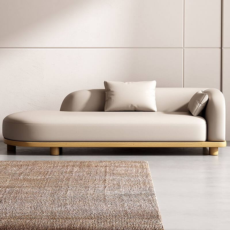 Art Deco Style Chaise Chair in Coffee Color Main image