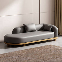 Gray Art Deco Chaise Lounge