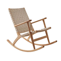 Single-seat rocking chair with comfy armrest