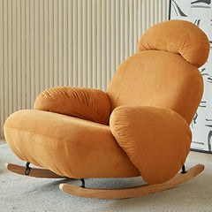 Modern rocking chair with ottoman