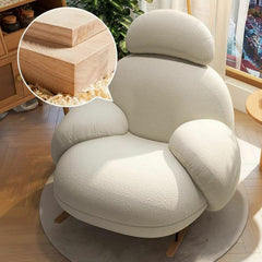 Modern rocking chair with ottoman