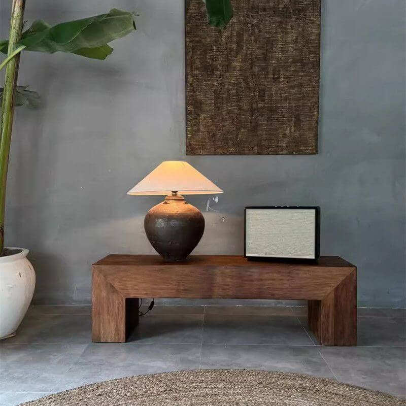 Close-up of wood grain on furniture