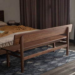 55 inch minimalist wood bench