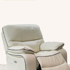 Azure recliner with metal frame