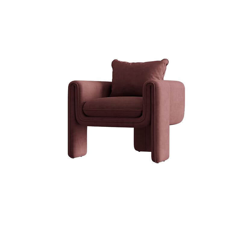 Cozy square arm barrel chair