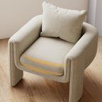 Cozy square arm barrel chair