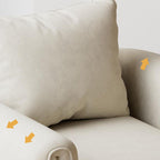 Elegant foam cushion barrel chair