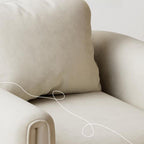 Trendy barrel chair in living room setting