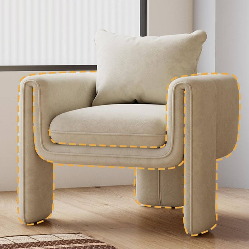 Modern barrel chair with stylish design