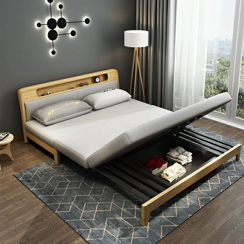 Modern sofa bed with backrest