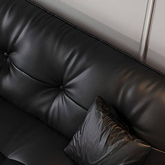 Modern Black Reclining Sofa