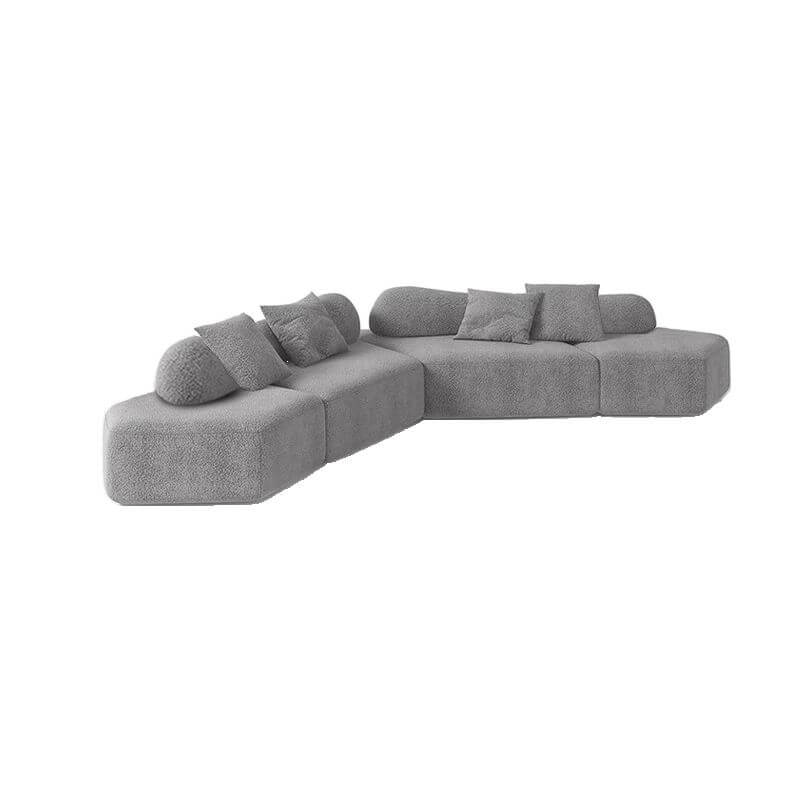 cococo☆ Bow Shaped Corner Sectional, 7-Seater, 4 Pc, Reversible with