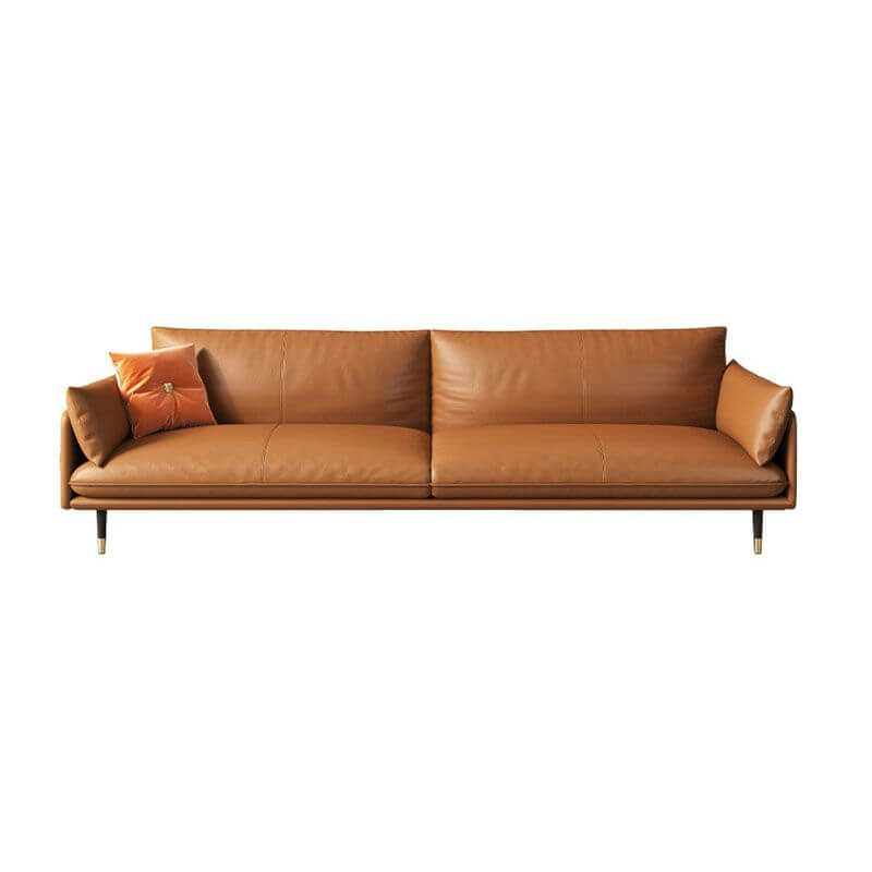 Stylish leather settee with elegant design