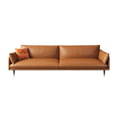 Stylish leather settee with elegant design