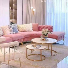 Spacious sofa chaise with elegant design