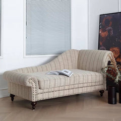 Beige Casual Chaise Lounge Chair