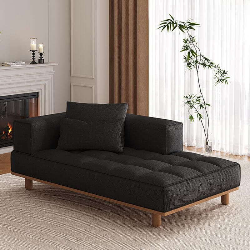 Casual Cotton Indoor Chaise in beige fabric Hauptbild