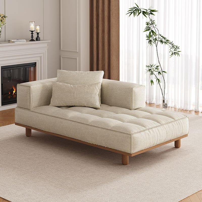 Modern style chaise lounge with two pillows