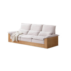 5-seater sofa with plush armrests