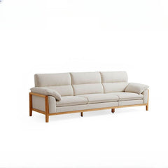 Casual Ivory Standard Sofa with Arm in a modern living room