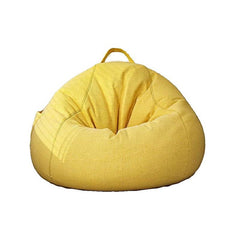 Comfy Khaki Bean Bag Set with Ottoman