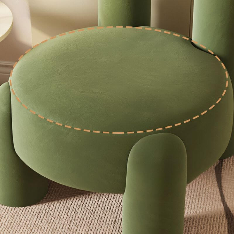 Casual Magenta/Lime Green/Citrus Uni-Farbe Akzentstuhl mit festem Rücken und natürlichem Holzrahmen Zweitbild