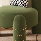 Stylish natural wood frame accent chair