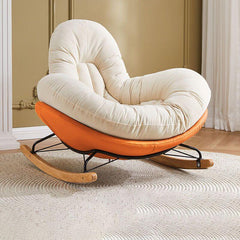 Elegant Indoor Rocking Chair with Recessed Arms