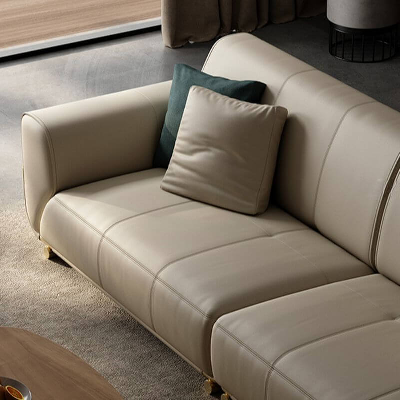 Chic standard sofa in solid color