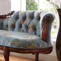 floral chaise chair right-arm