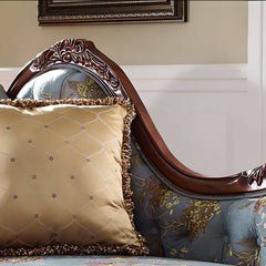 comfortable chaise with pillow