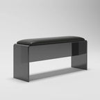 Stylish accent bench used as additional seating