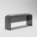 Clear transparent bench enhancing interior decor