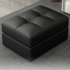 Stylish modern footstool in living room