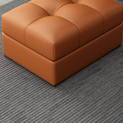 High-quality faux leather footstool