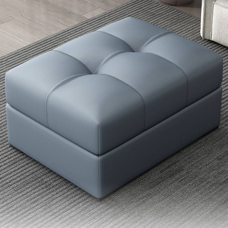 High-quality faux leather footstool Hauptbild
